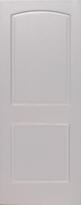 Primed MDF Arch 2-Panel Interior Door