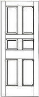 RP-6021 raised panel interior doors