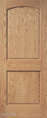 Red Oak Arch 2-Panel Wood Interior Door Red Oak Arch 2-Panel Wood Interior Door