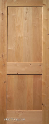 Knotty Alder Traditional 2-Panel Interior Door