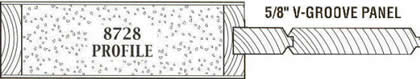interior_doors_C-Series Shaker #8728 sticking with 5/8" true tongue and groove planks