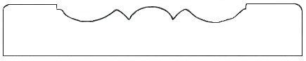 1551 Rosettes 1.000" x 5.500"