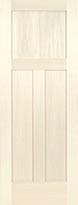 Poplar Flat 3-Panel Interior Door