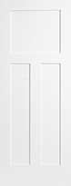 Primed MDF Flat 3-Panel Interior Door