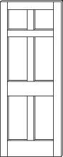 SWFP-6000 Flat Panel Traditional 6-Panel Solid Wood Doors
