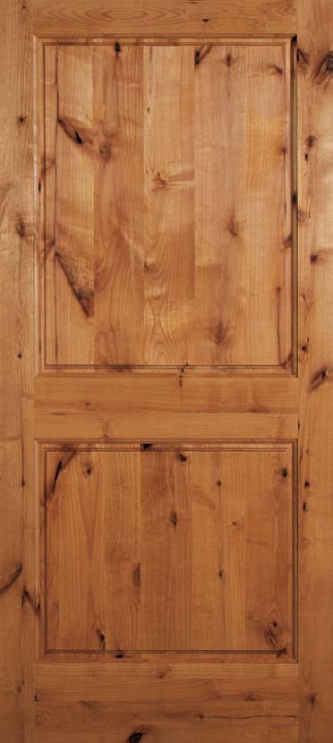 Knotty Alder 2-Panel Wood Interior Door Knotty Alder 2-Panel Wood Interior Door
